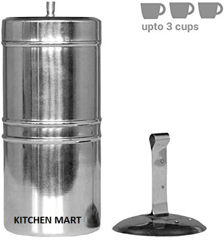 Kitchen Mart South Indian Style 3 Cups Indian Coffee Filter(250 ml)