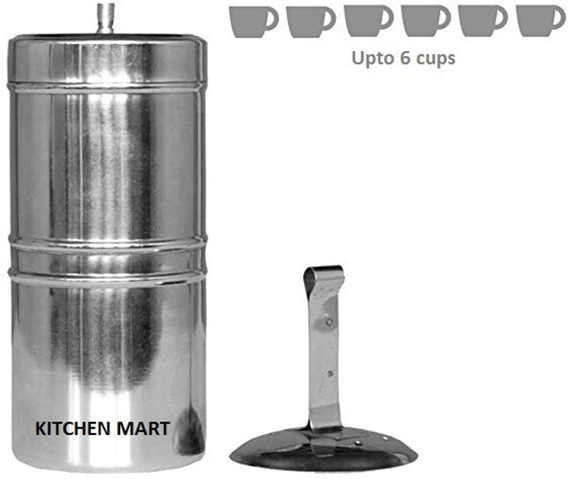 Kitchen Mart South Indian Style 6 Cups Indian Coffee Filter(650 ml)