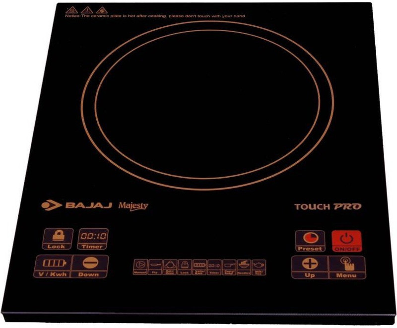 Bajaj Touch Pro Induction Cooktop(Black, Touch Panel)