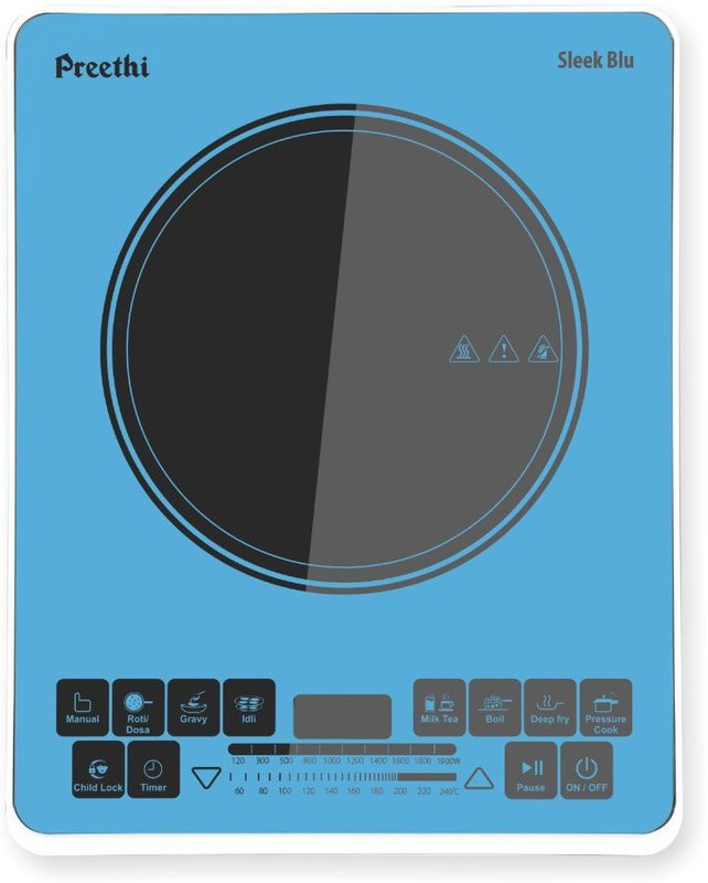 Preethi IC-119 Induction Cooktop(Blue, Touch Panel)