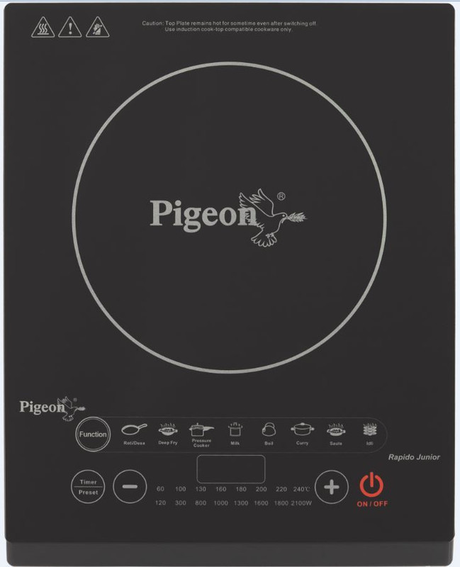 Pigeon 775 Induction Cooktop(Black, Touch Panel)