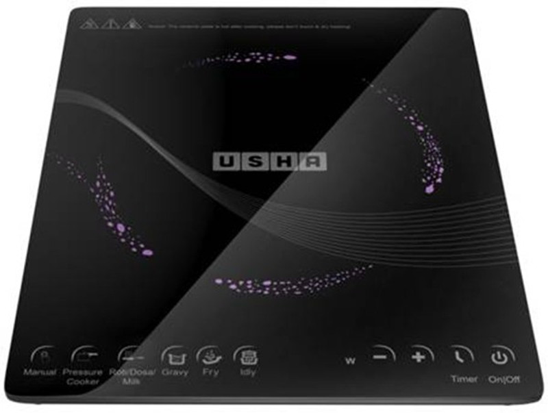 Usha iSLIM Induction Cooktop(Black, Touch Panel) Usha iSLIM Induction Cooktop(Black, Touch Panel)