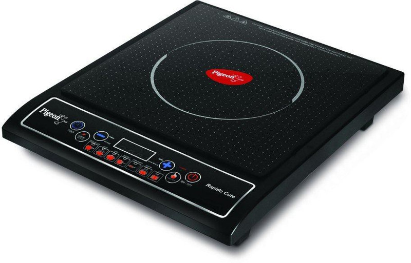 Pigeon Rapido Cute Induction Cooktop(Black, Push Button)
