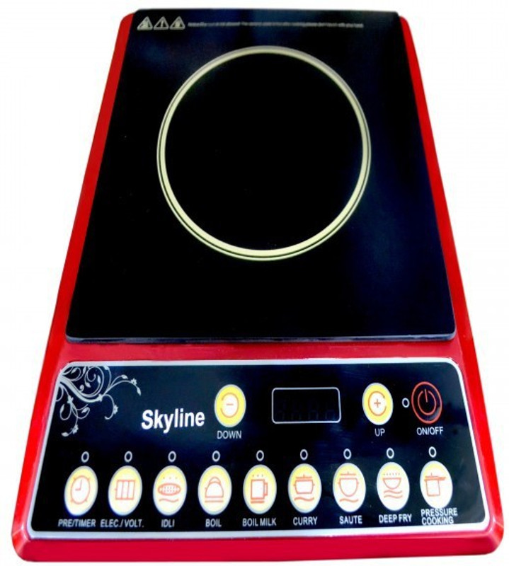Skyline VTL 9052 Induction Cooktop(Red, Push Button)