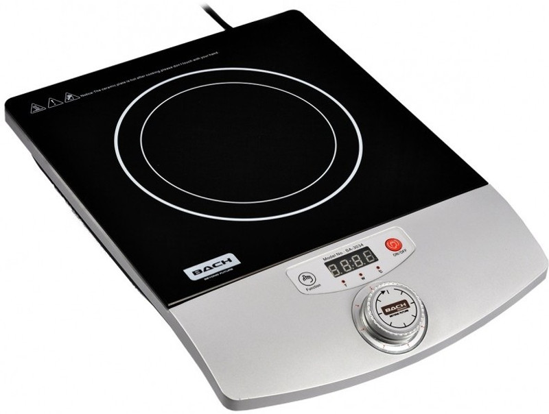 Bach Knob Induction Cooktop(Black, Silver, Jog Dial)