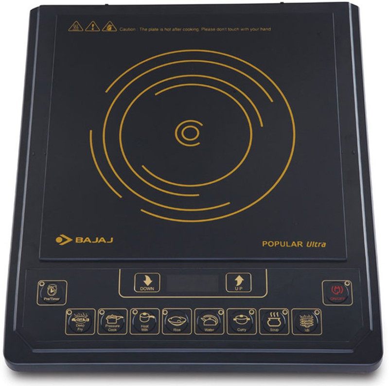 Bajaj 1 Induction Cooktop(Black, Push Button)