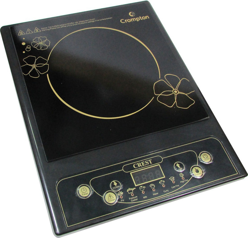 Crompton Acgic-Crest Induction Cooktop(Black, Push Button)