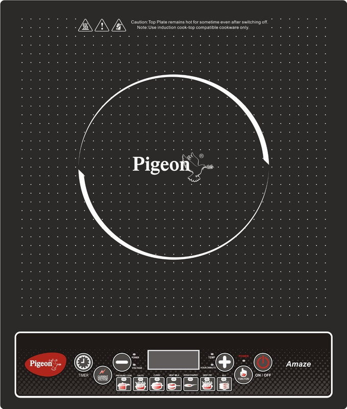 Pigeon 00041 Induction Cooktop(Black, Push Button)