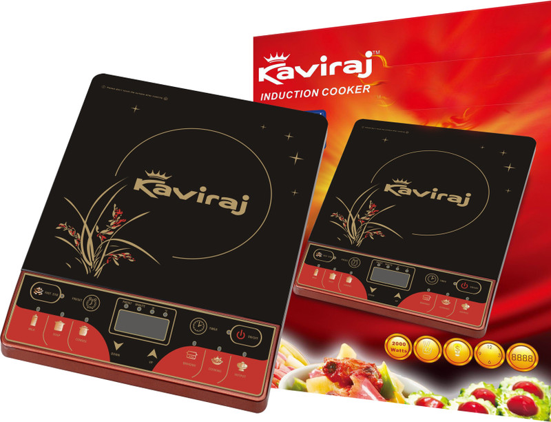 Kaviraj Kisreg Induction Cooktop(Black, Push Button)