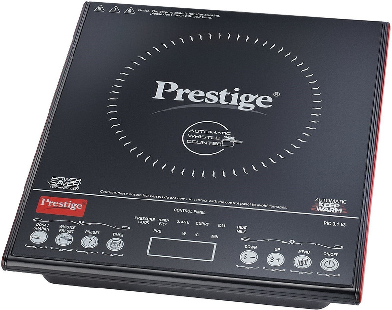 Prestige PIC 3.1 v3 Induction Cooktop(Black, Touch Panel) RS.2949 (41.00% Off) - Flipkart