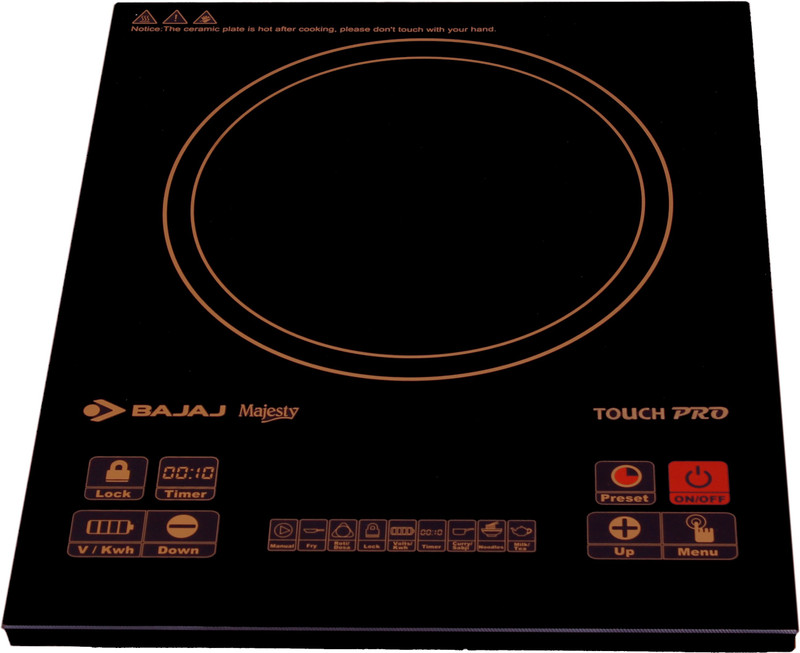 Bajaj Majesty Induction Cooktop(Black, Touch Panel)