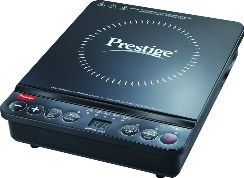 Prestige PIC 1.0 Mini Induction Cooktop(Black, Push Button) RS.1599 (43.00% Off) - Flipkart