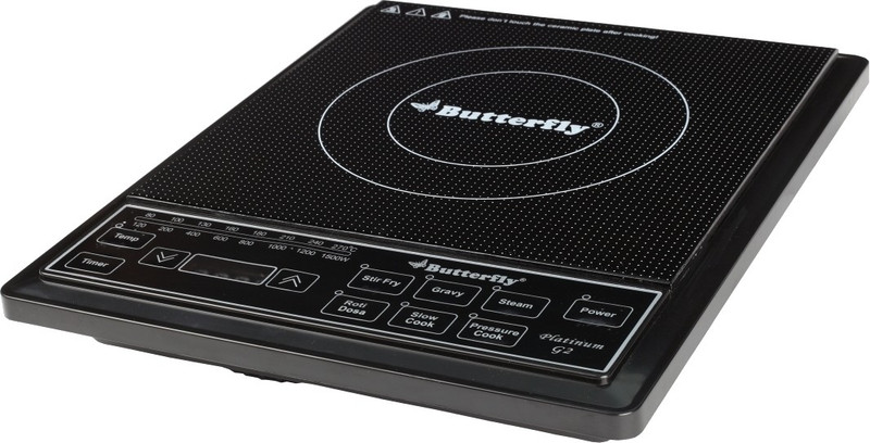 Butterfly Platinum - G2 Induction Cooktop(Black, Push Button)