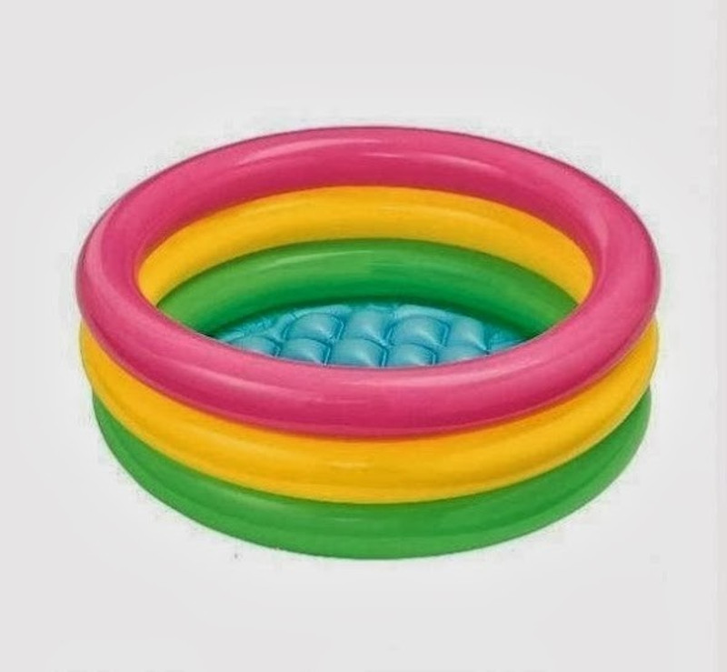 INTEX BABY POOL Inflatable Swimming Pool(Pink, Yellow, Green, Blue)