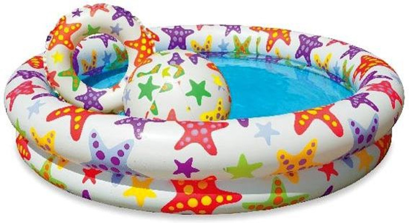 Intex Two-Ring Set Inflatable Pool(Multicolor)
