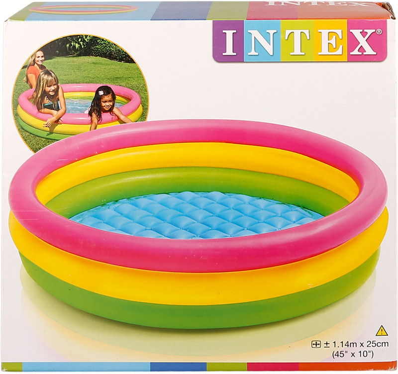 Brecken Paul Childrens Playing Swimming Inflatable Pool(Multicolor)