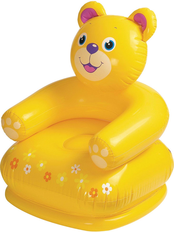 INTEX Happy Animal Chair Assortment Inflatable Sofa/ Chair(Yellow)