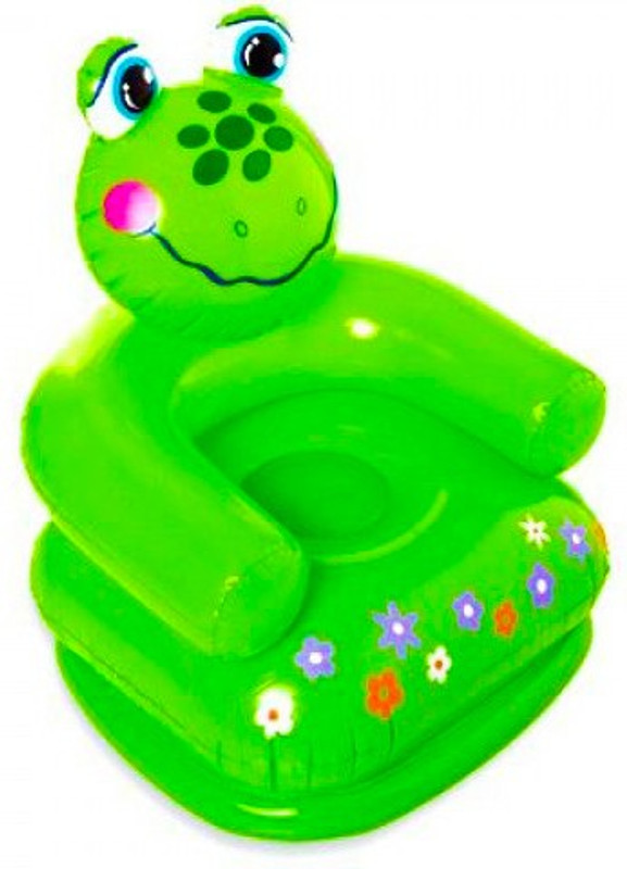 Intex Happy Animal Chair Assortment Inflatable Air Chair(Green)