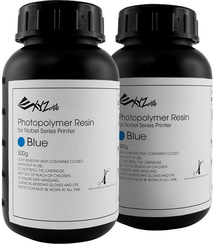 XYZprinting Photopolymer Resin for 3D Printing Single Color Ink Bottle(Cyan) XYZprinting Photopolymer Resin for 3D Printing Single Color Ink Bottle(Cyan)