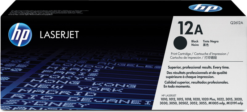 HP 12A Toner Cartridge(Black) RS.2980 (46.00% Off) - Flipkart