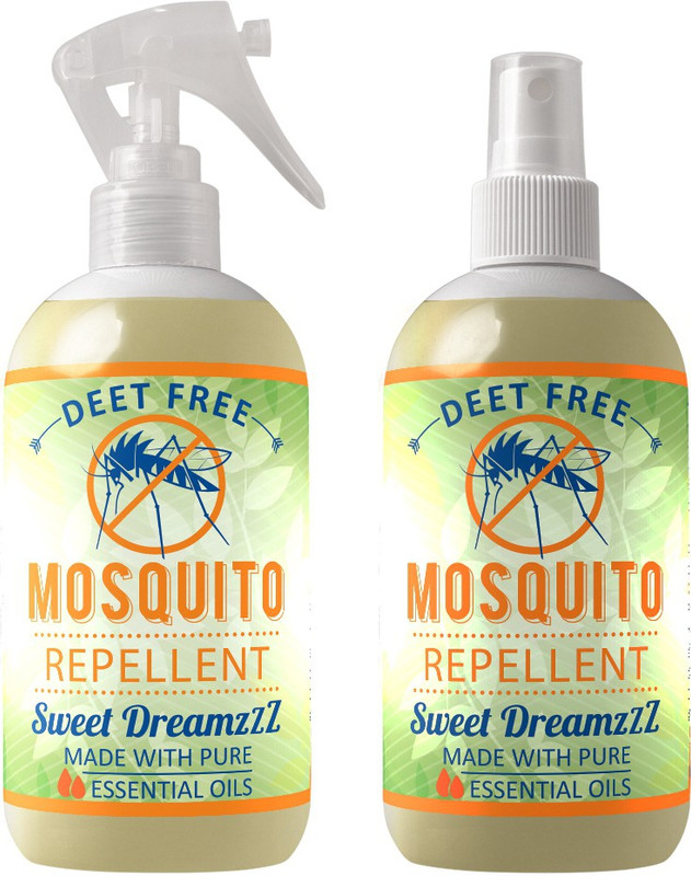 Aroma Krafts Natural Mosquito Repellent Spray with Essential Oils - Lavender, Citronella, Eucalyptus, Lemongrass - 2 *100 ml each(Pack of 2)