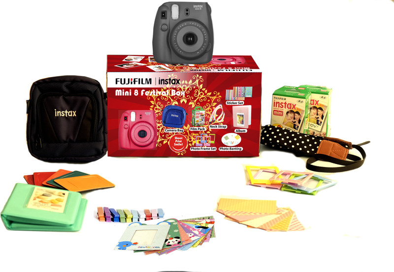 Fujifilm Instax Mini 8 - Festive Box Instant Camera(Black)