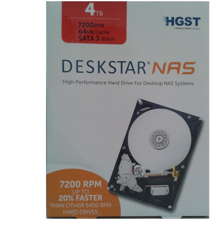Hgst NAS 4 TB Desktop Internal Hard Disk Drive (Deskstar NAS Drive)