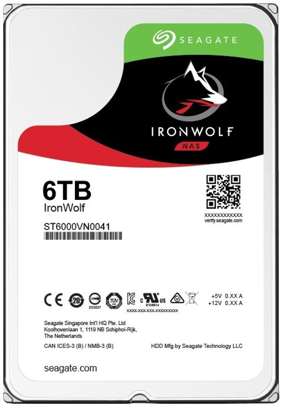 Seagate IronWolf 6 TB Servers, Network Attached Storage Internal Hard Disk Drive (ST6000VN0041)