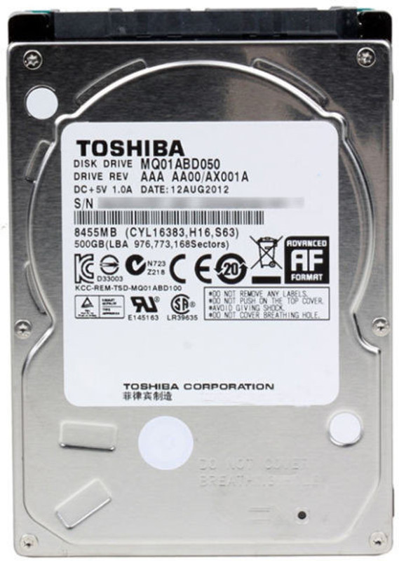Toshiba MQ01ABD050 500 GB Laptop Internal Hard Disk Drive (MQ01ABD050) Toshiba MQ01ABD050 500 GB Laptop Internal Hard Disk Drive (MQ01ABD050)