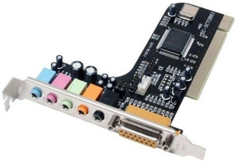 TechGear PCI Channel 5.1 Cmi8738 Audio PC Windon PCI Internal Sound Card(6 Audio Channel)