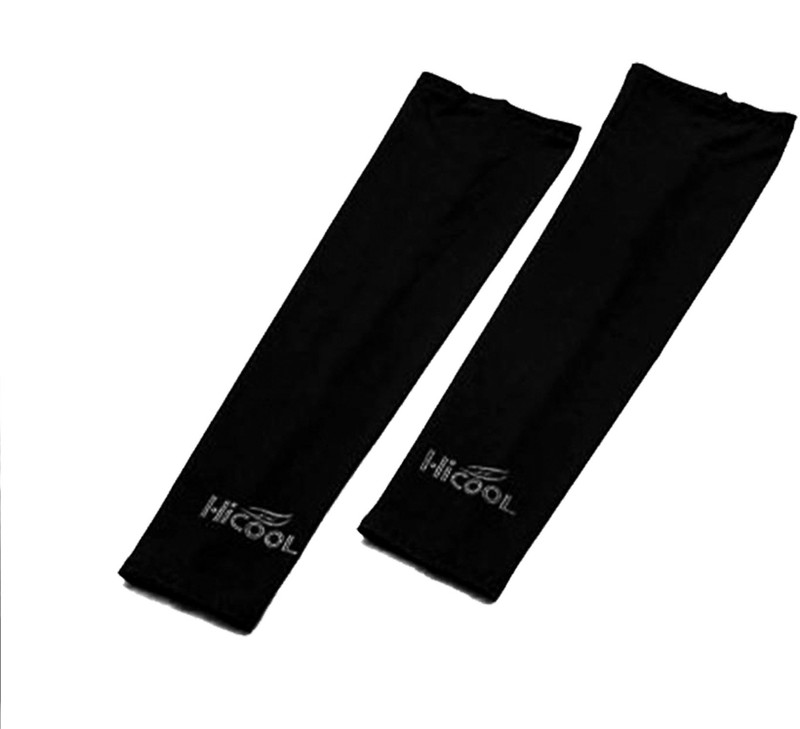 DeNovo HiCool UV Protection Arm Sleeves (1 Pair) Fitness Band(Black)