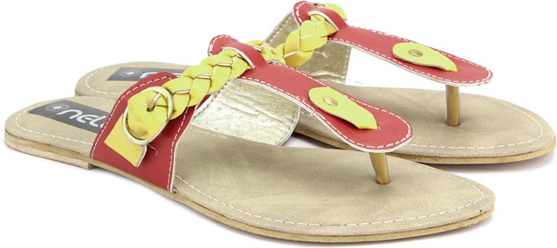 Nell Women Red, Yellow Flats Nell Women Red, Yellow Flats