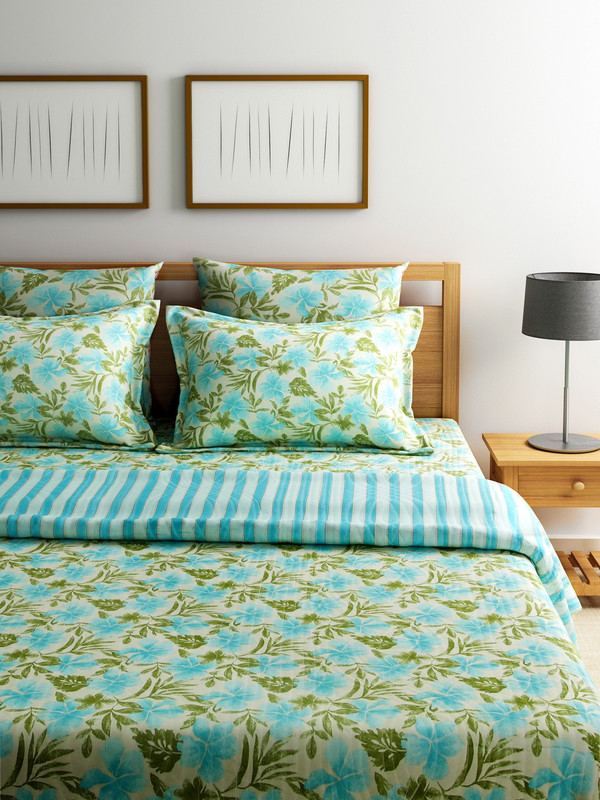 Turu India Sea Breeze Cotton Bedding Set(Multicolor) RS.10500 (71.00% Off) - Flipkart