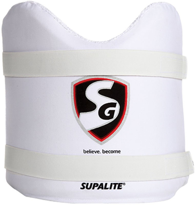 SG Supalite Mens Cricket Chest Guard(White)