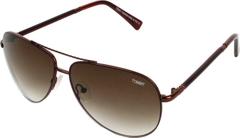 Tommy fashion Oval Sunglasses(Brown)