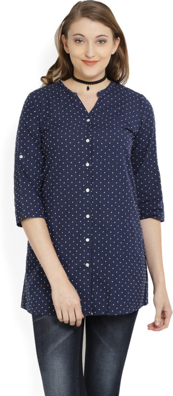 People Polka Print Women Tunic