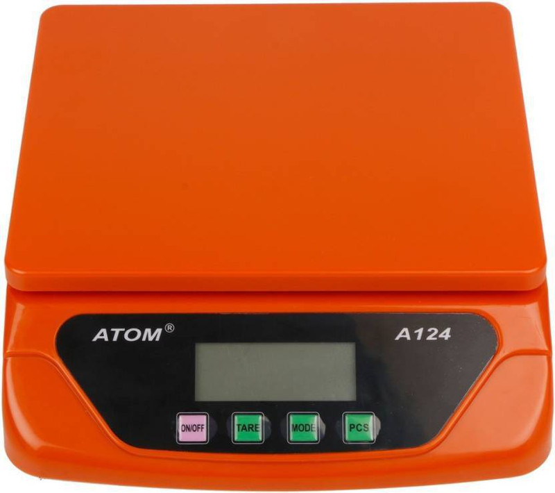 Atom Zblack kitchen Electronic 30kg -1g With Adapter Weighing Scale(Orange)