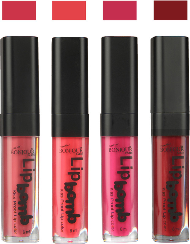 BONJOUR PARIS Matte Lipstick(Nute-Peach-Fuchsia-Mauve, 24 ml) BONJOUR PARIS Matte Lipstick(Nute-Peach-Fuchsia-Mauve, 24 ml)