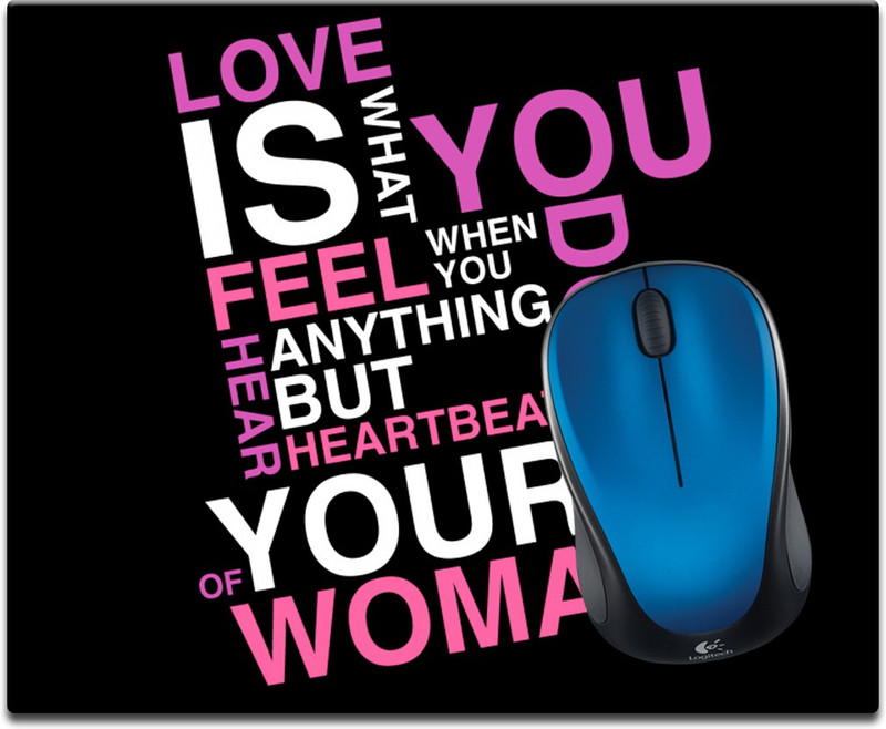 Maison N Mode Love is What Printed Mouse Pad Mousepad(Multicolor) Maison N Mode Love is What Printed Mouse Pad Mousepad(Multicolor)