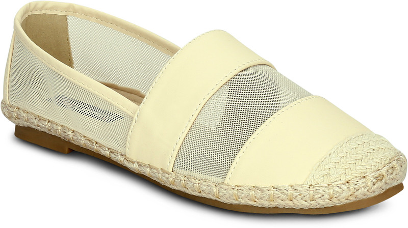 Get Glamr Alfie Sheer Espadrilles Espadrilles For Women(Beige)