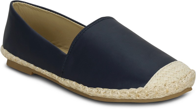 Get Glamr Scallop Espadrilles Canvas Shoes For Women(Blue)