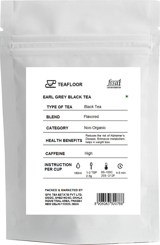 Teafloor Fresh Cardomom, Cinnamon, Ginger, Cloves Black Tea Pouch(100 g)