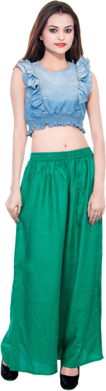 Cay Regular Fit Women Green Trousers