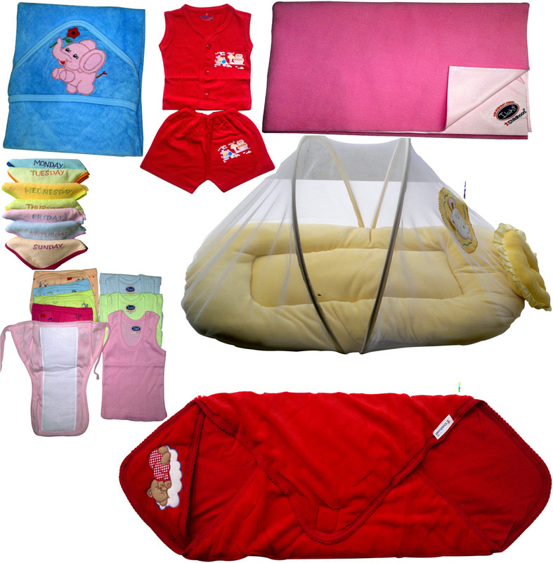 Xchildhood Newborn Baby Care Big Combo Set .(Multicolor)