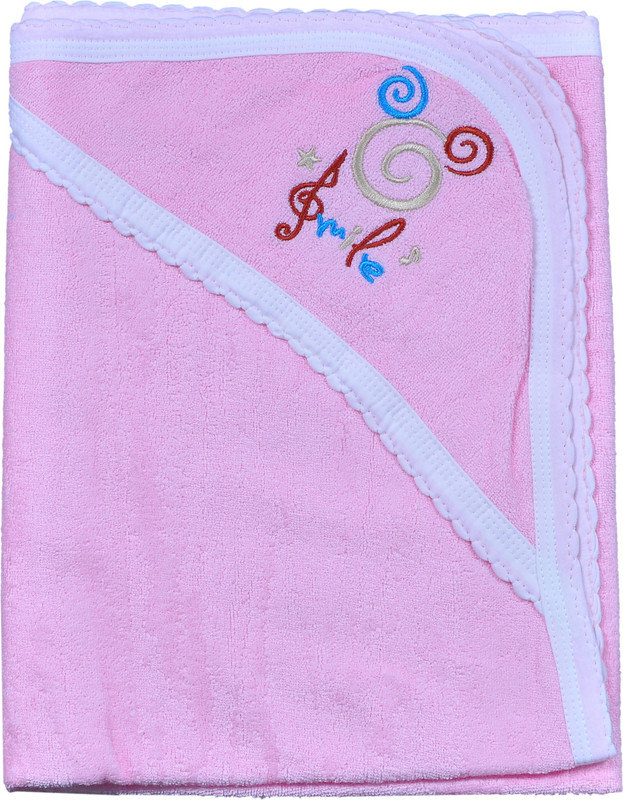 Rishan Terry 350 GSM Bath, Face Towel Set(Pink)