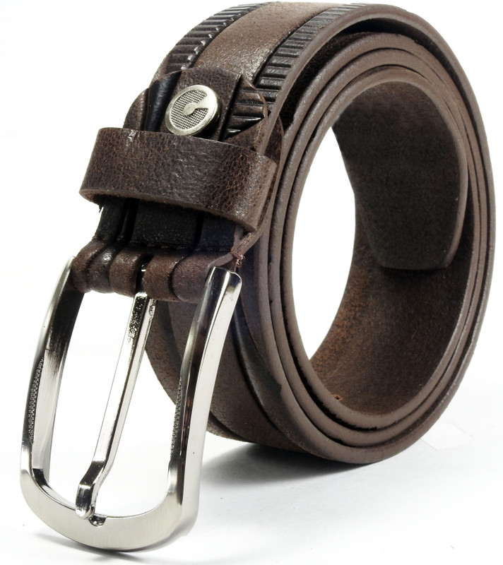 VOGARD Men & Women Evening, Party, Casual Brown Genuine Leather Belt VOGARD Men & Women Evening, Party, Casual Brown Genuine Leather Belt