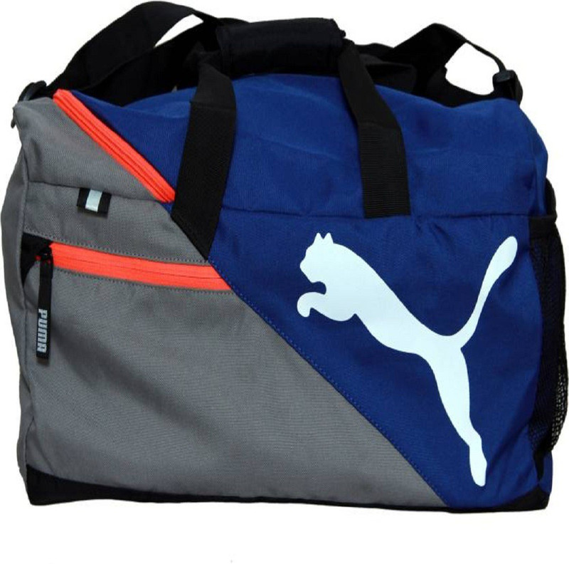 Puma Fundamentals Gym Bag(Blue, Grey)
