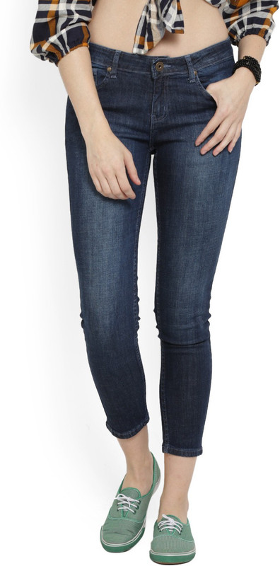People Slim Women Blue Jeans