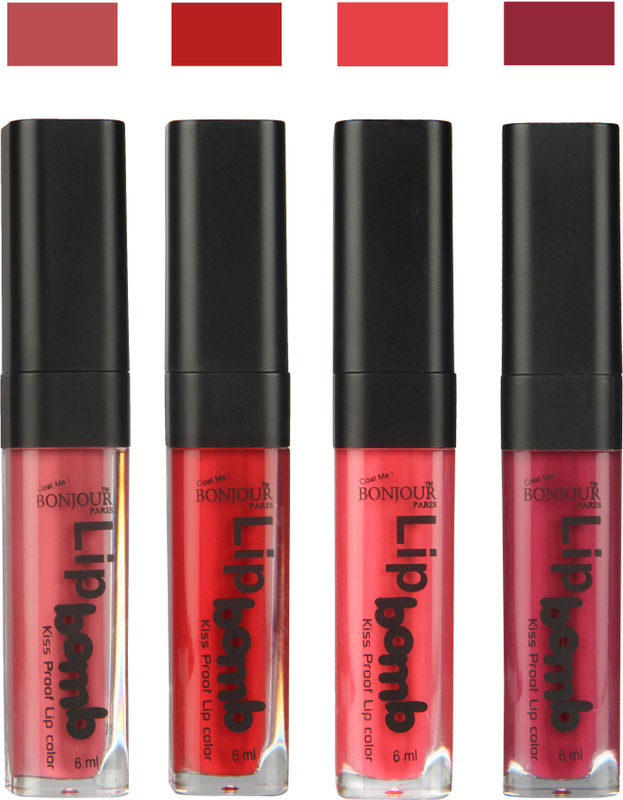BONJOUR PARIS Matte Lipstick(Nute-Dark Red-Peach-Wine, 24 ml) BONJOUR PARIS Matte Lipstick(Nute-Dark Red-Peach-Wine, 24 ml)