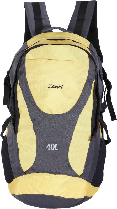 Zwart RUCK-PEAK Rucksack - 40 L(Grey, Yellow)